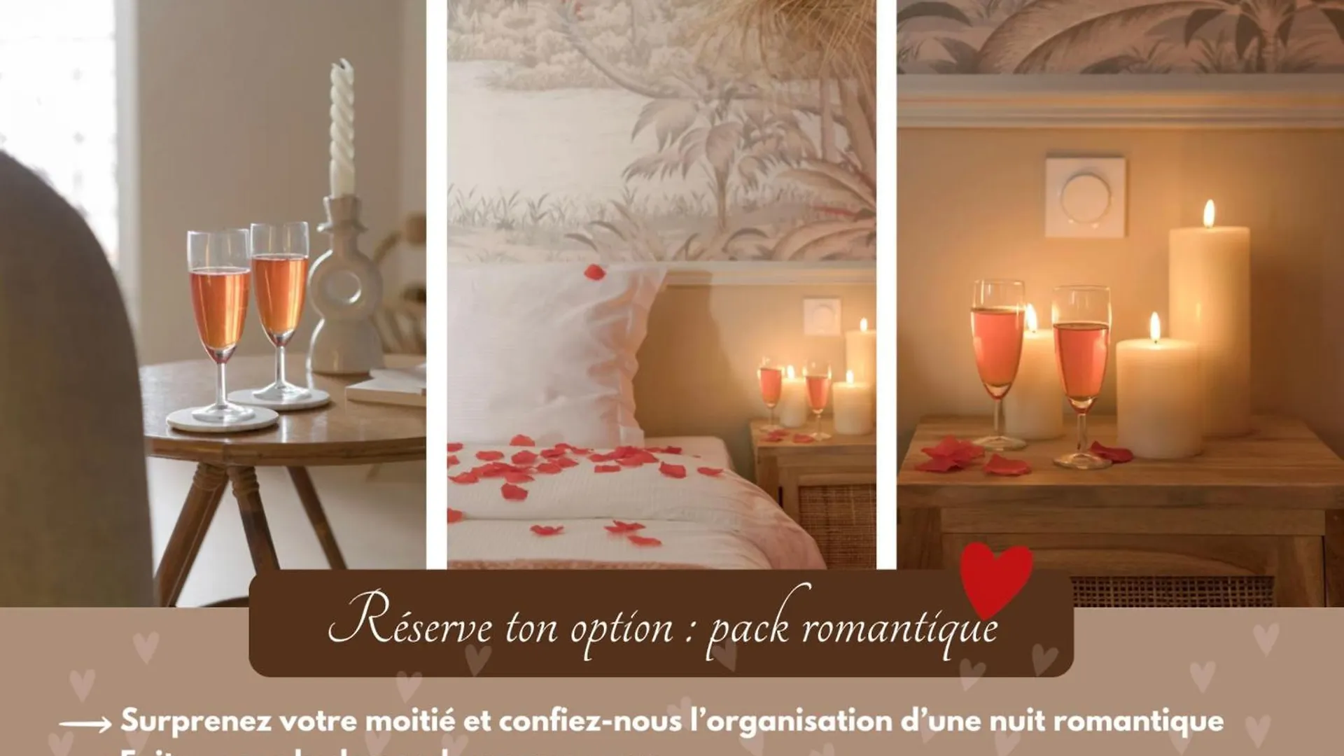 アパート Suite Romantique Et Charmante Parking ビユールバンヌ
